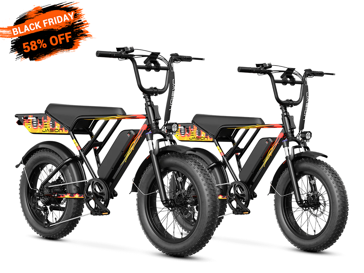 Jasion Ebike® Combo Sale RetroVolt Vintage Style Electric Bike*2